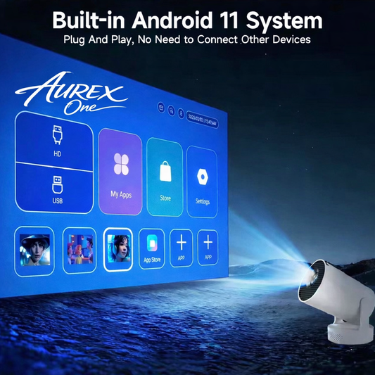 HY300 Pro+ 4K Android Mini Projector