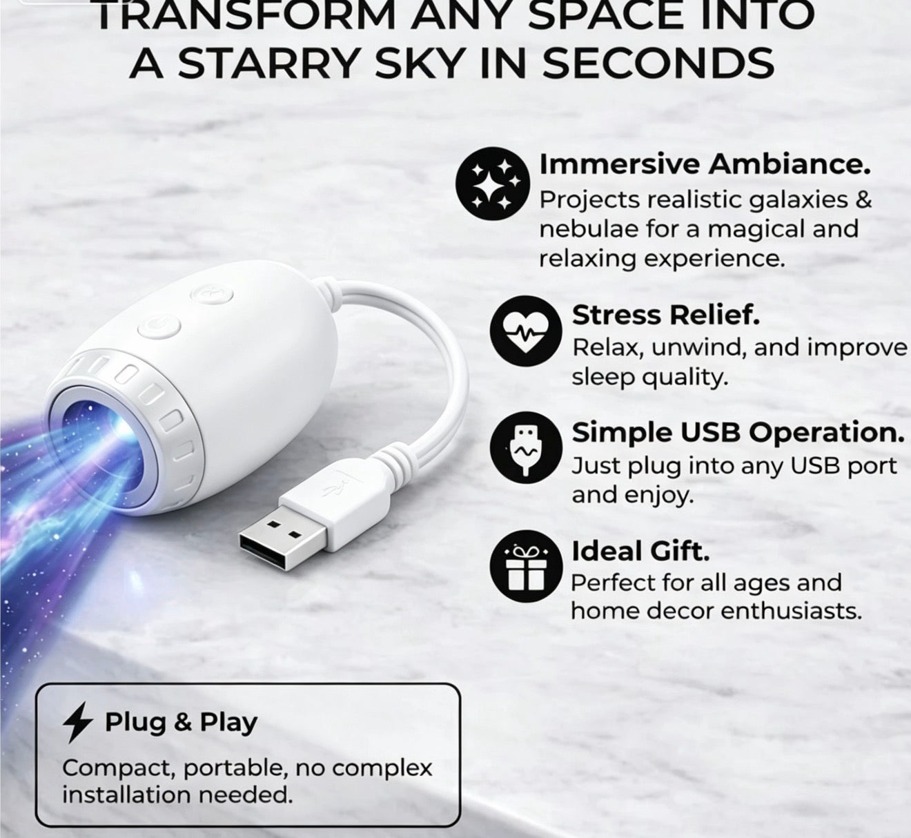 AUREXONE Galaxy Projector