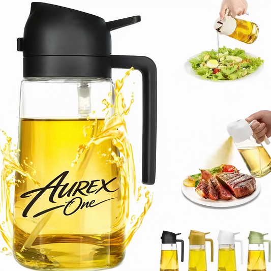 2-in-1 Oil Spray & Pour Bottle (500ml)